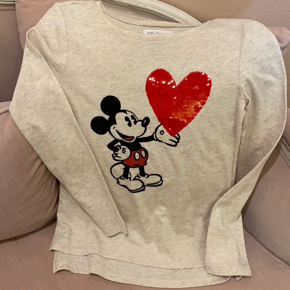 GAP Disney Mickey Mouse Interactive Tee L/S (M)